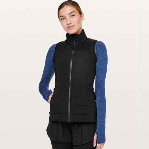 Lululemon Down For It All Vest Black Sz 2 - Picture 1 of 10